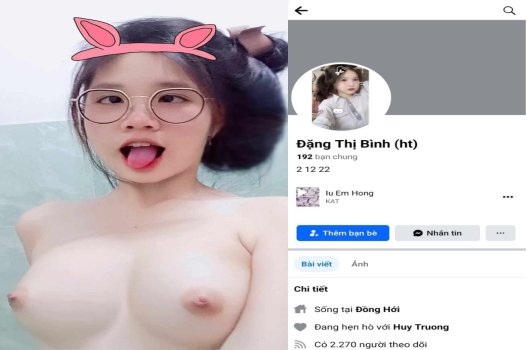 Video nóng hot cô gái học sinh Đặng Thị Bình da sáng bóng, vếu hồng cam
