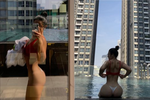 Mông tròn đầy đụ em ngã cả ngang anh