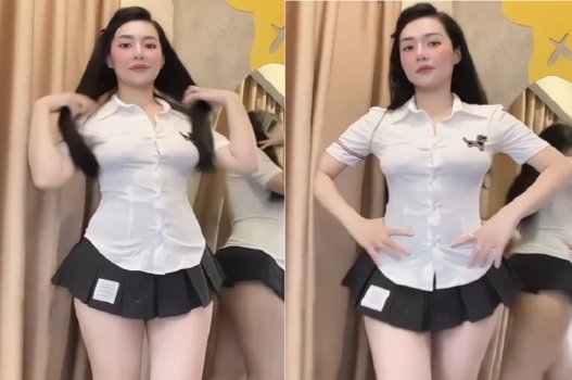 Em Trang yêu thích diện váy ngắn